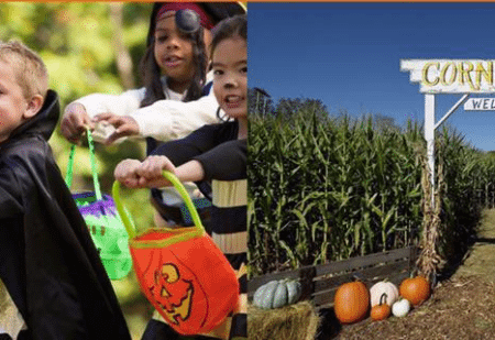Candy in the Corn Trick or Treat Trail