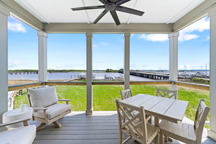 Back deck view overlooking Winyah Bay